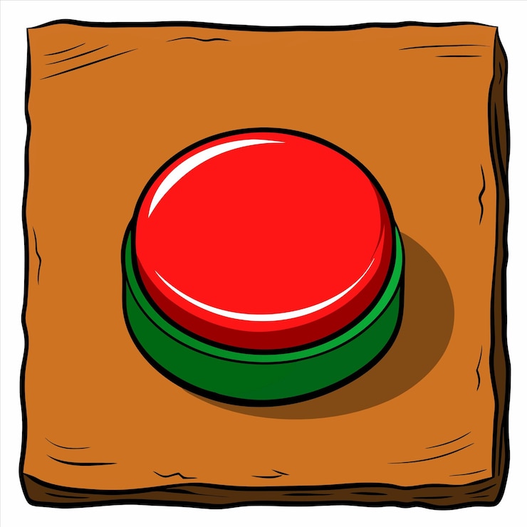 Vector a red cap with a green lid on it