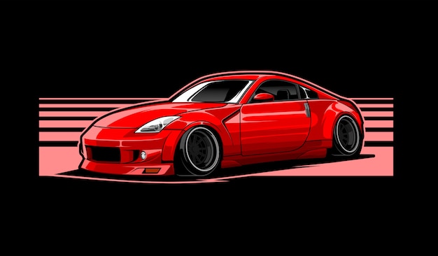 red car illustration