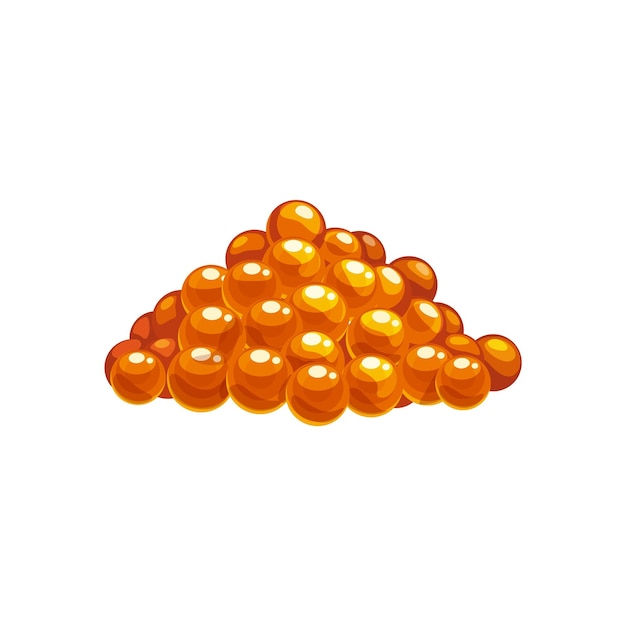 red caviar cartoon seafood gourmet delicatessen