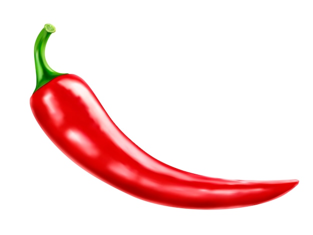 Red chili element illustration