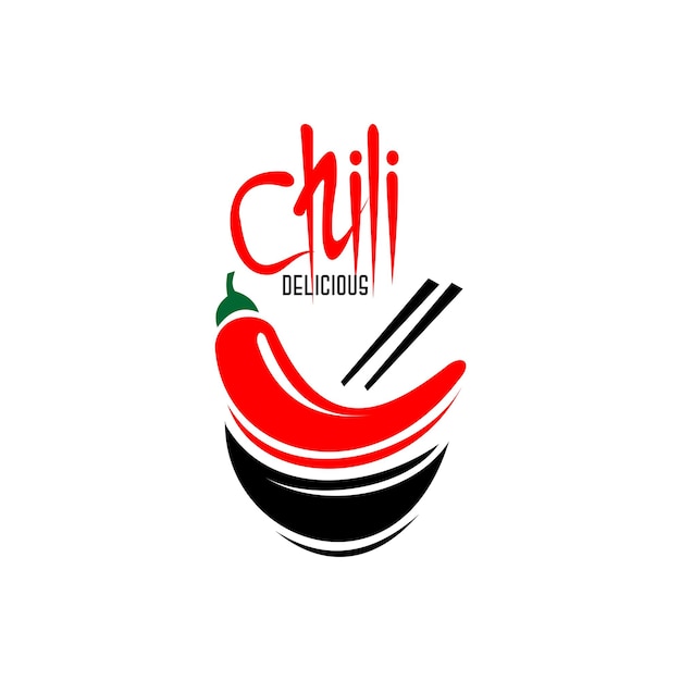 red chili logo vector, cafe and restaurant logo, farm