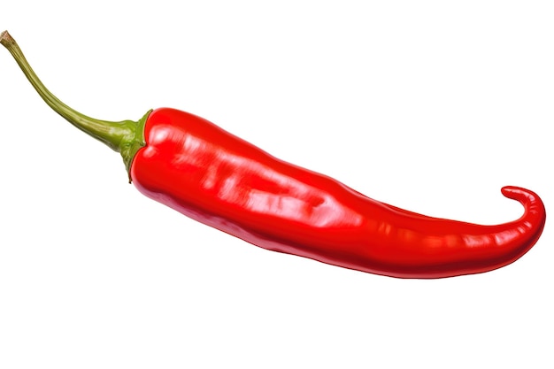 Vector red chili and spicy and with a white background