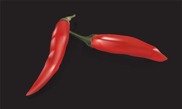 Vettore chili rosso