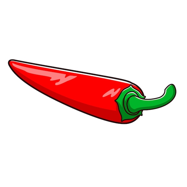 red chilli pepper vector design