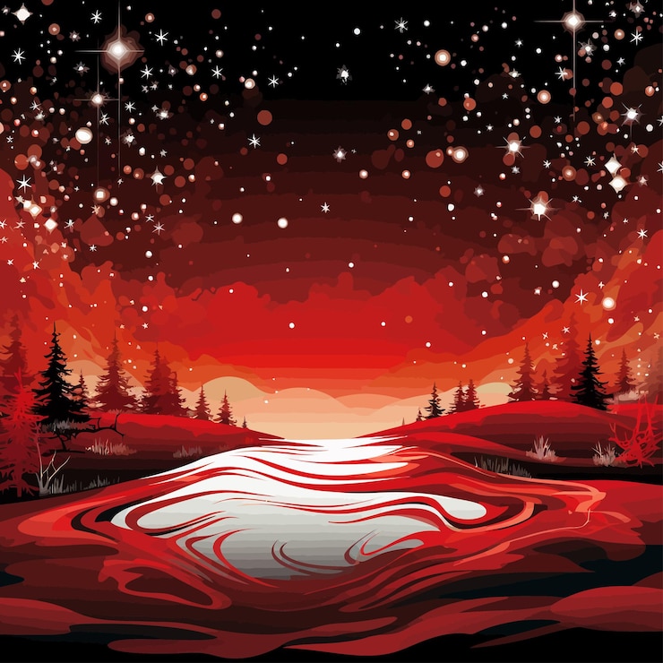 Vector red_christmas_background_vector