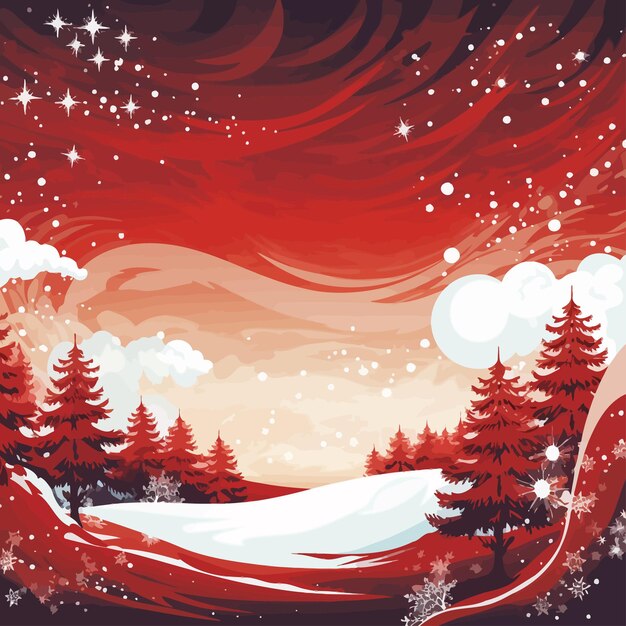 Vector red_christmas_background_vector