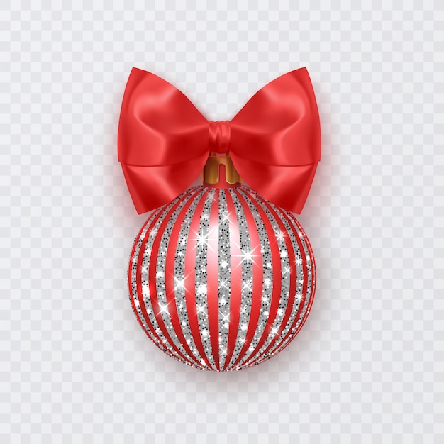 활 새 해 장식 흰색 배경에 고립 된 빨간 크리스마스 공