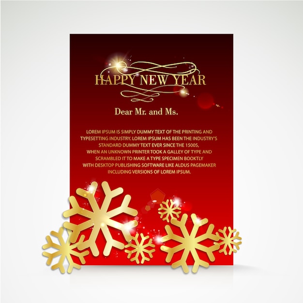 Red christmas brochure