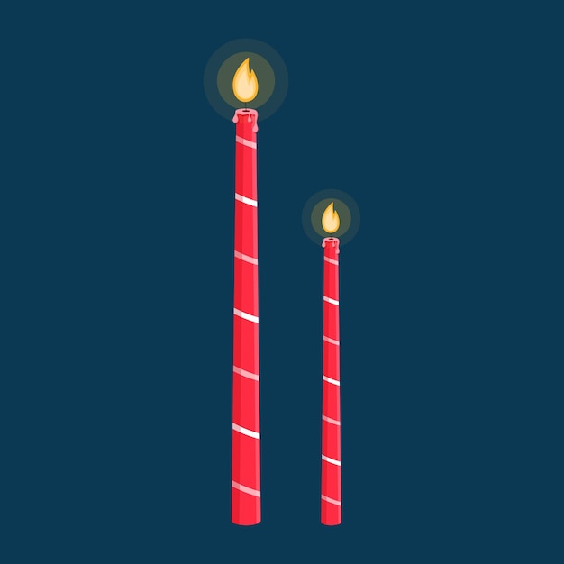 Red christmas candles