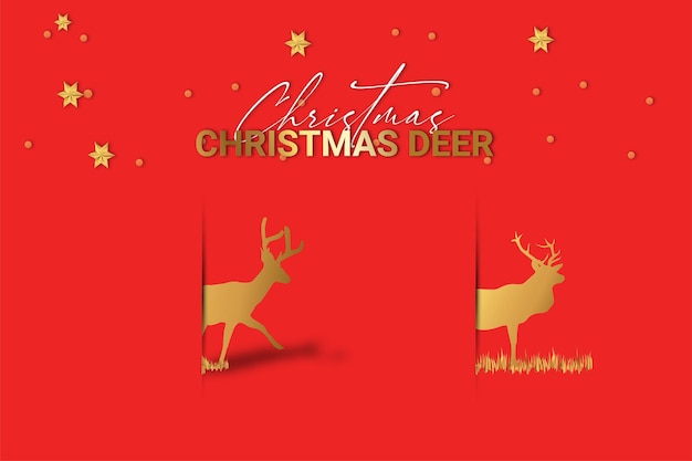 Плакат коллекции Red Christmas Deer