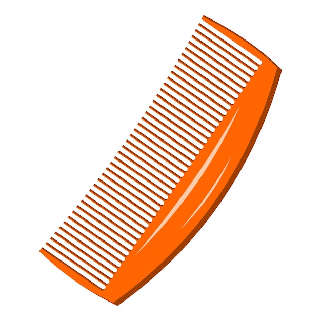 Vector a red comb on a white background