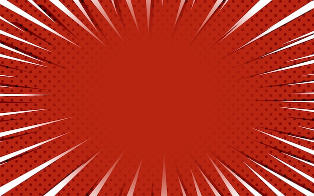 Red comic background retro vector illustration