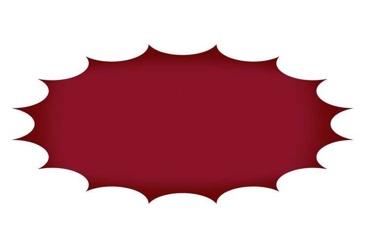 Vector red comic speech bubble
