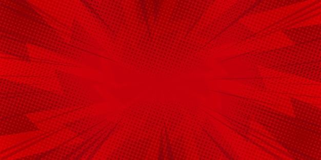 Red comic zoom lines background