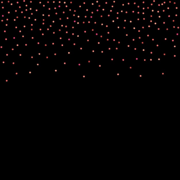 Red confetti background.