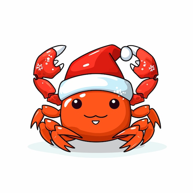 Vector red crab