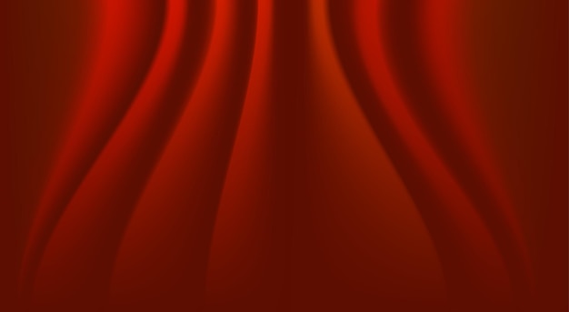 red curtain background with beautiful and elegant folds