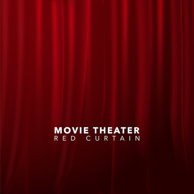 Vector red curtain background