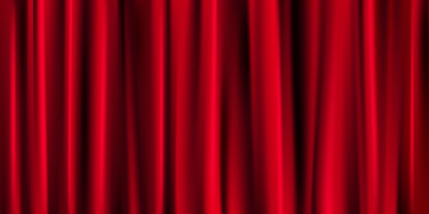 Red curtain banner