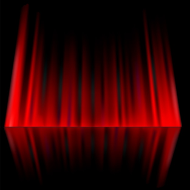 Red curtain