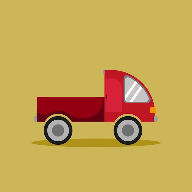 red delivery truck