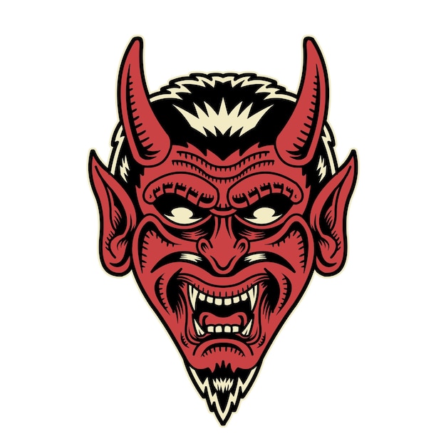 Red devil illustration