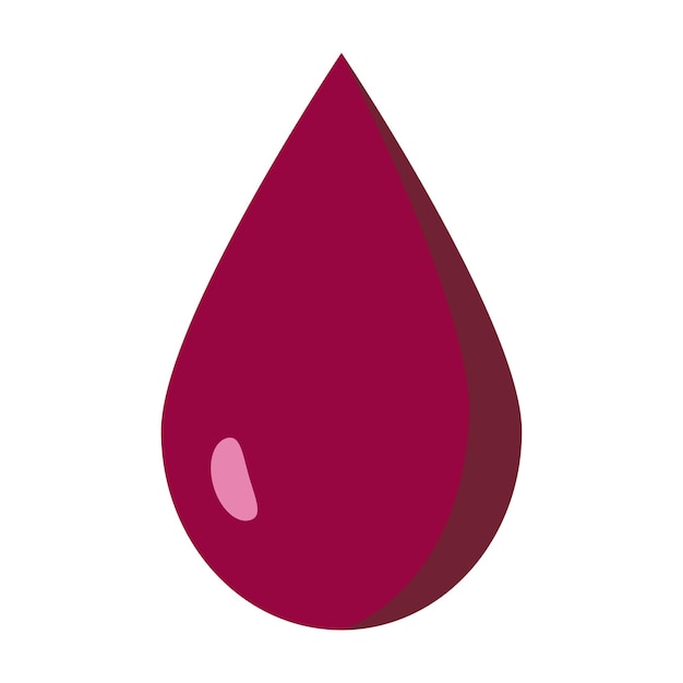 Red drop of blood vector illustration