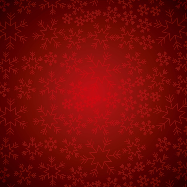 雪の抽象的なと赤いエレガントなクリスマスの背景