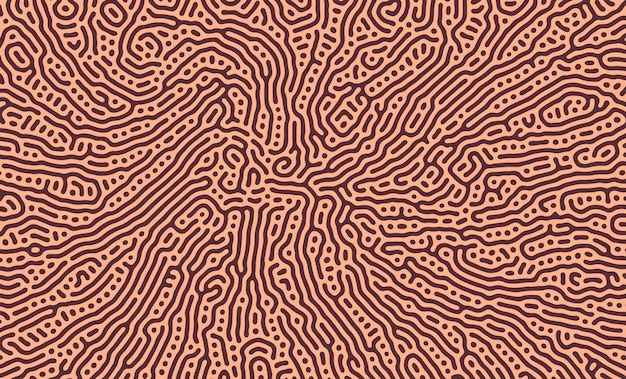Red Elegant Organic Turing Seamless Pattern Abstract organic background