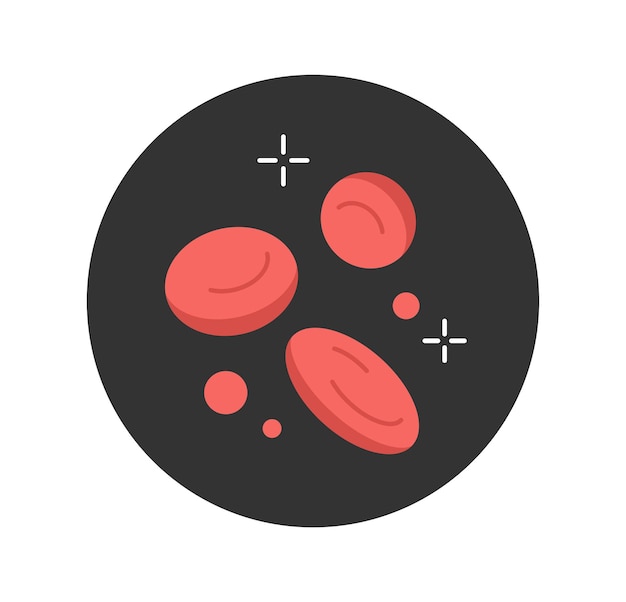 Vector red erythrocytes icon