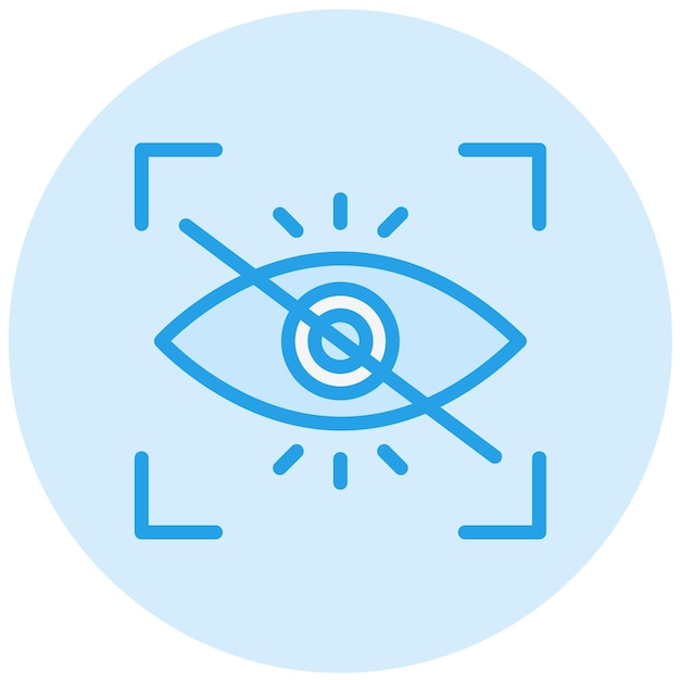 Vettore illustrazione della progettazione dell'icona vettoriale degli occhi rossi