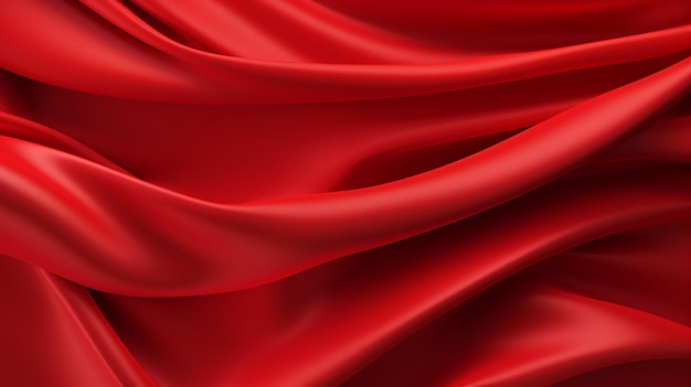 Vector red fabric with a white background