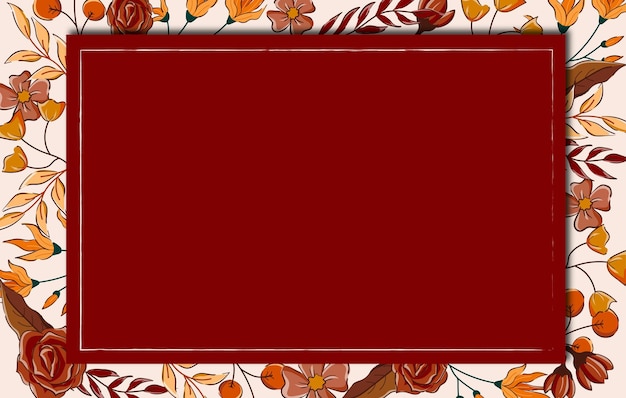 Red floral background