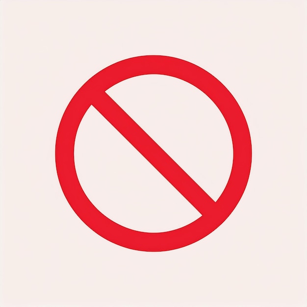 Vector red forbbiden icon