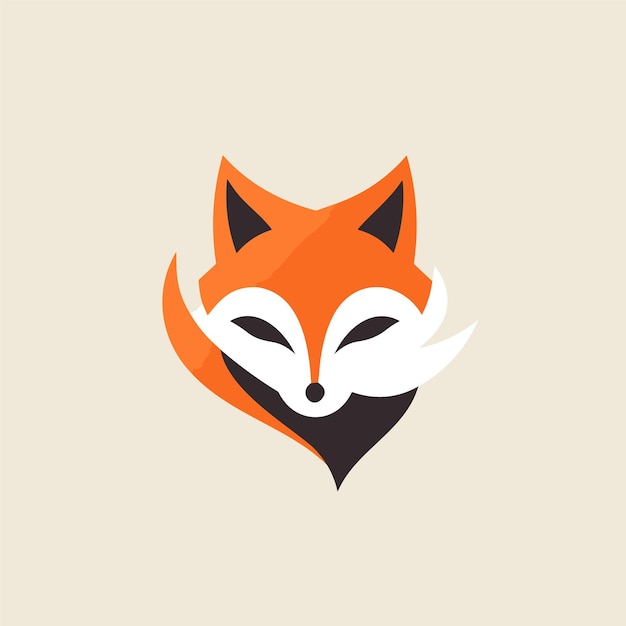 red fox face logo icon