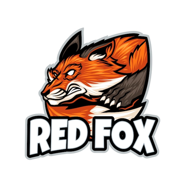 Red Fox Mascot Logo