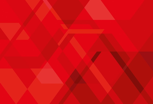 Vector red geometric corner background