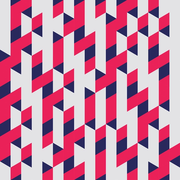 red geometric seamless pattern abstract background vector illustration