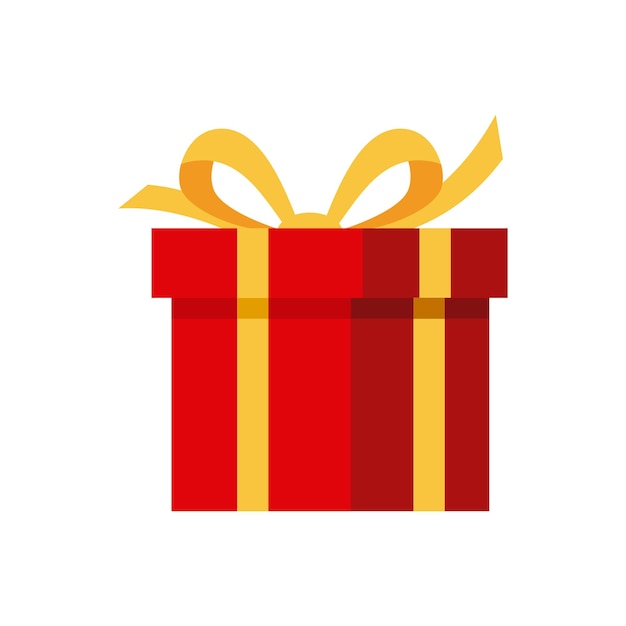 Red gift box icon