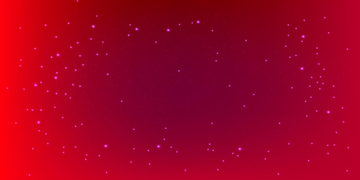 Vector red glittering stars background