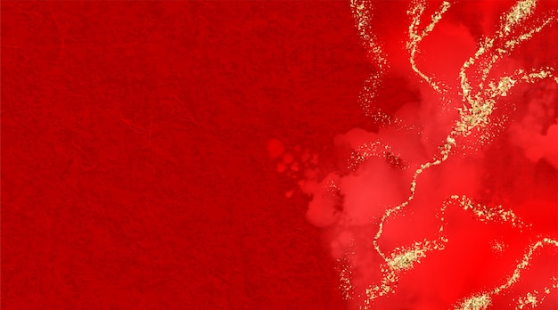 Red and gold abstract background