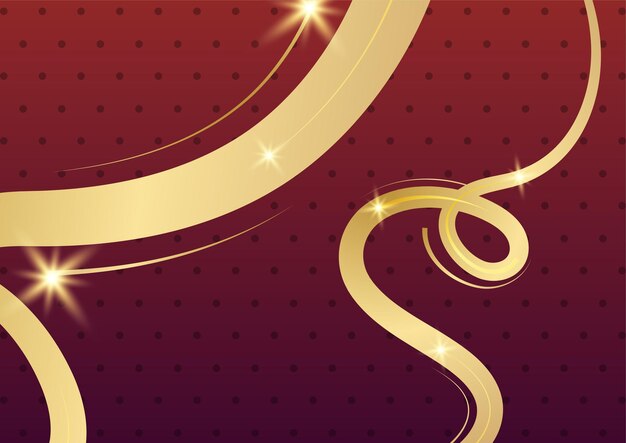 Vector red and gold abstract christmas background