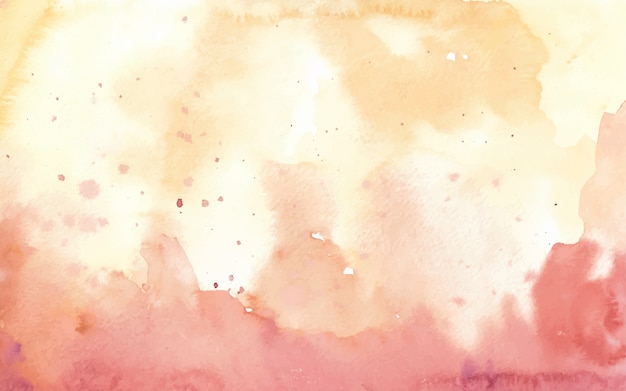 Red gold abstract hand painted watercolor background