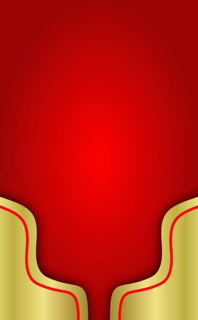 Vector red and gold background with a gold border and the word love on it.