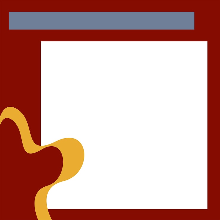 Vector a red and gold colored calendar with a white sheet of paper in the middle.