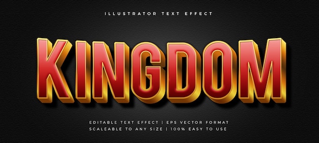 Red and gold movie title text style font effect