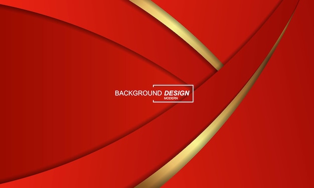 Red and golden luxury background modern design