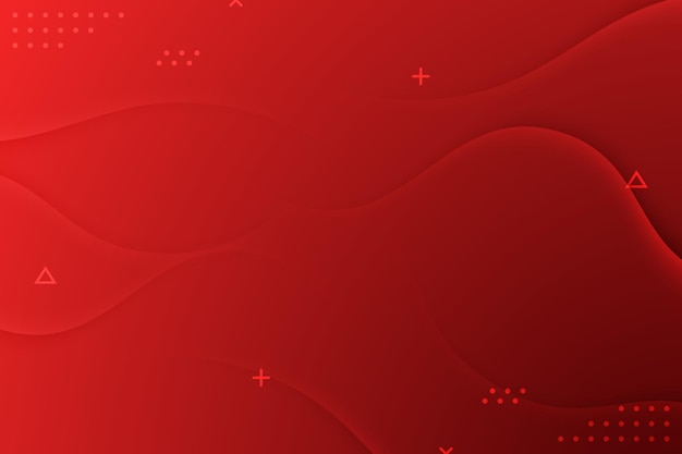 Red gradient background dynamic wavy light and shadow