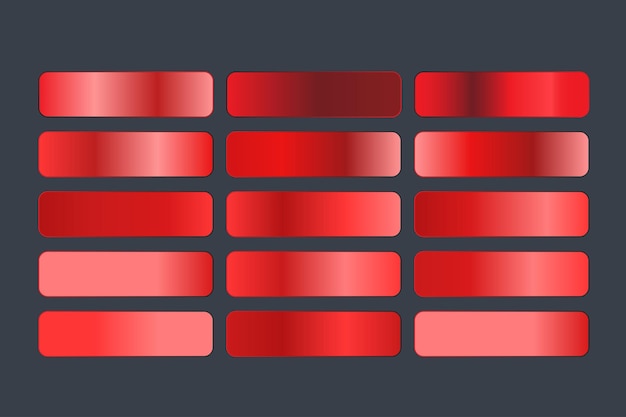 Red gradient set