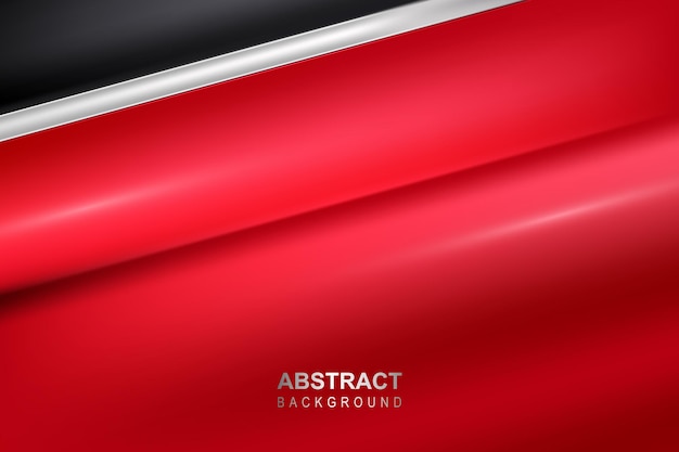 red gradient silk background with black shape and white light strip vector